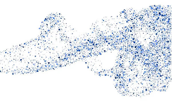 Blauwe Glitter Confetti Witte Achtergrond Blauwe Sparkles Abstracte Achtergrond Vectorillustratie — Stockvector