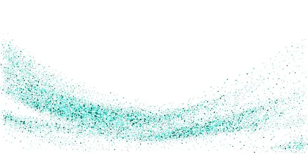 Grönt Glitter Konfetti Vit Bakgrund Lila Gnistrar Abstrakt Bakgrund Vektorillustration — Stock vektor