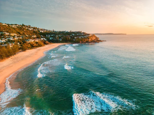 Sunrise Sky Morning Aerial Views Northerly Direction Whale Beach Northern — Stock Photo, Image