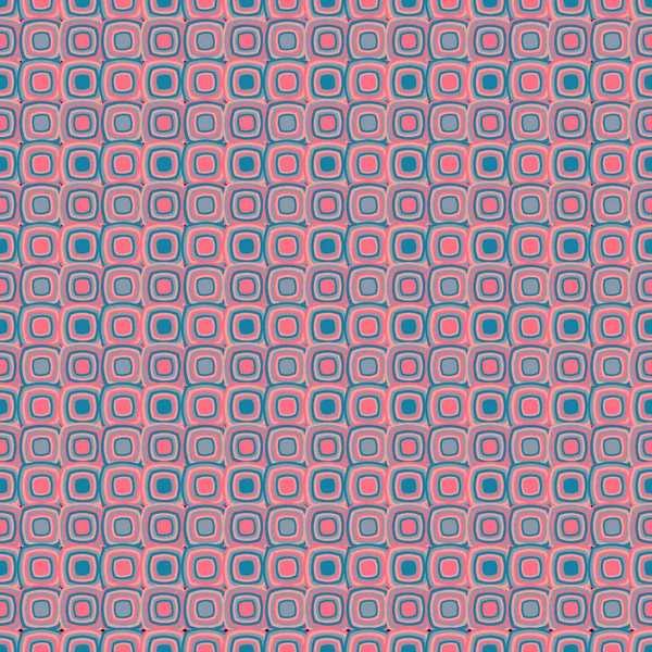 Couleur Chaude Abstraite Carrés Géométriques Fond Sans Couture — Image vectorielle