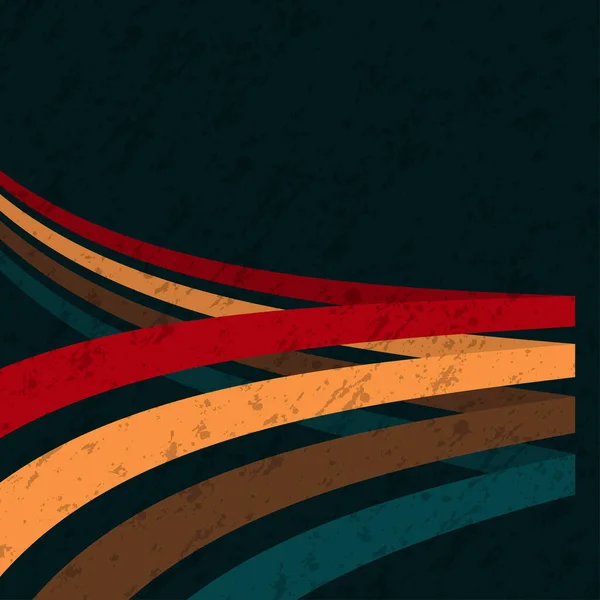 Abstracte Achtergrond Met Vier Lijnen Verschillende Kleuren — Stockvector
