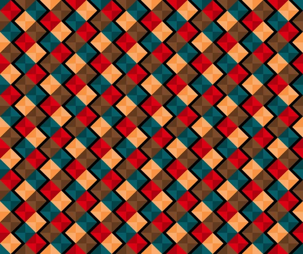Patrón Líneas Geométricas Color Con Elementos Sombra Fondo Lineal Abstracto — Vector de stock