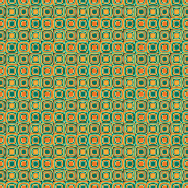 Couleur Verte Carrés Géométriques Abstraits Fond Sans Couture — Image vectorielle