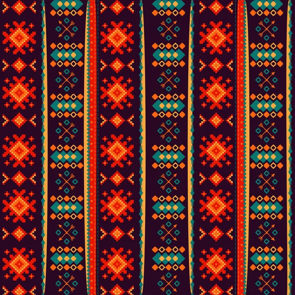 Абстрактные Квадратные Элементы Оформления Обои Украшениями Племени Бохо — стоковый вектор