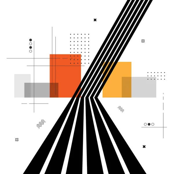 Abstrakte Schwarz Weiß Linien Hintergrund Formen Kugel Tapeten Design Kreismusterperspektive — Stockvektor