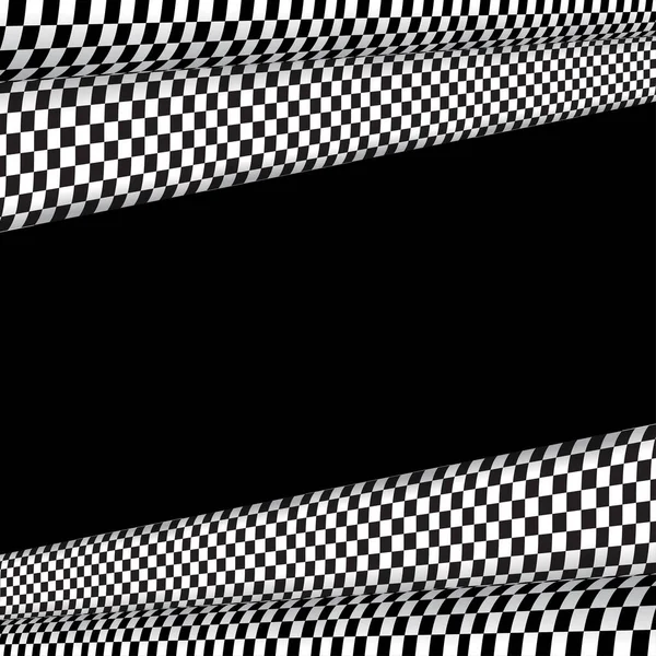Silhouette Drapeau Sport Noir Pour Les Lignes Départ Arrivée Fond — Image vectorielle