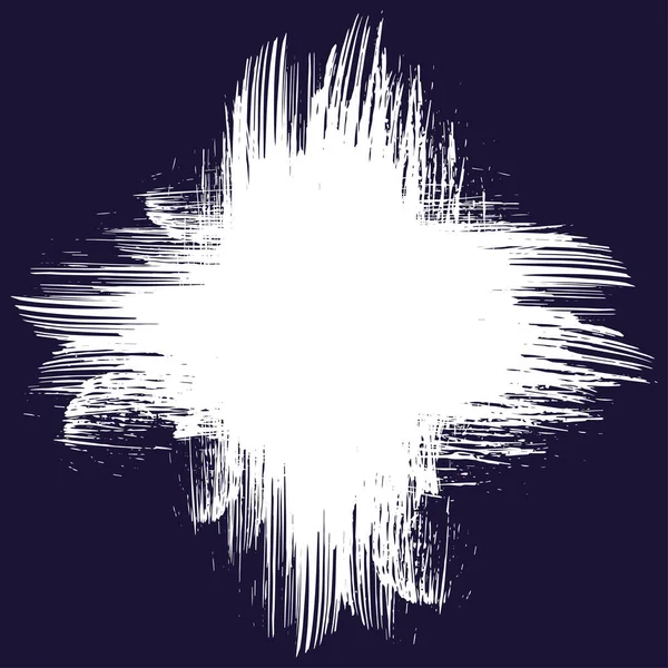 Темний Фон Білою Текстурою Гранжевого Хреста Лінії Малювання Пензлем Чорнилами — стоковий вектор