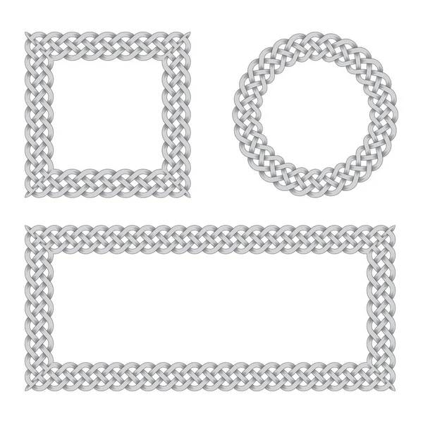 Абстрактне Сіре Коло Целестичний Орнамент Елементи Дизайну Ізольовані Білому Тлі — стоковий вектор