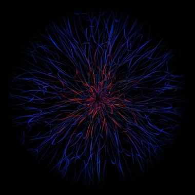 Abstract lines technology circle bright colors. Glowing future metaverse fantasy background. Optical space futuristic eye