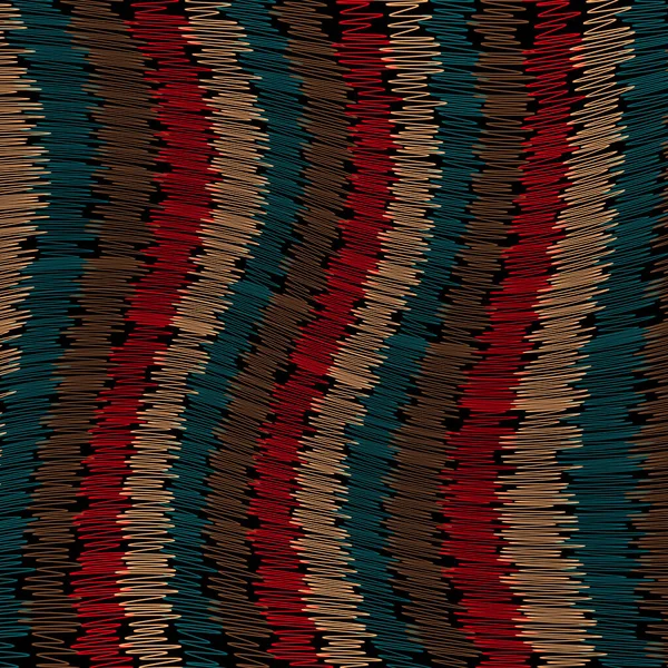 Scribble Patrón Líneas Color Con Elementos Sombra Fondo Lineal Abstracto — Vector de stock