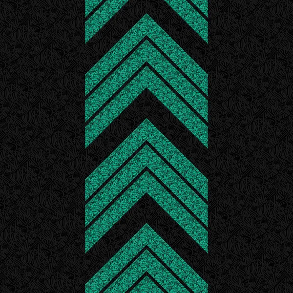 Fondo Oscuro Abstracto Con Símbolos Diagonales Colores Verdes Líneas Patrón — Vector de stock