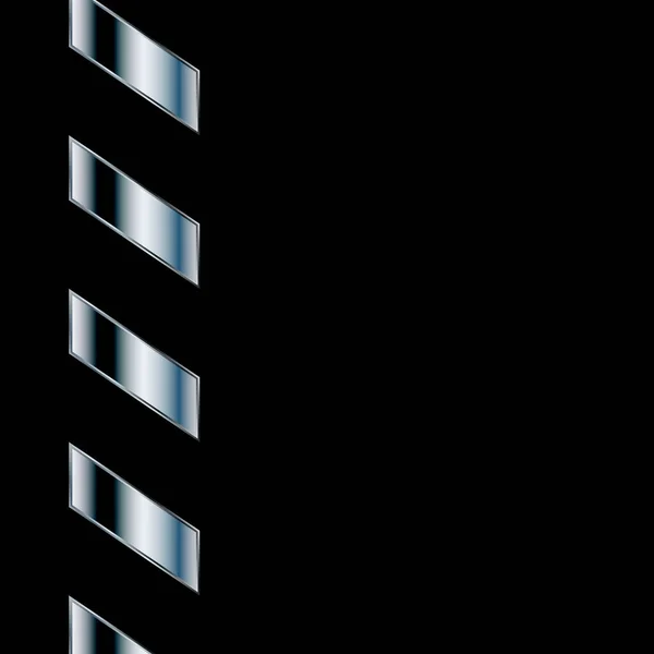 抽象的なライン金属パターンを持つカーボンブラックの背景 — ストックベクタ