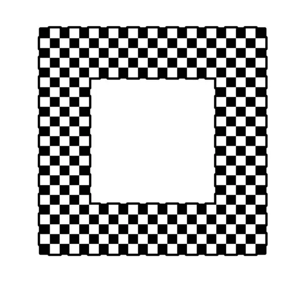 方格格子格子的运动旗帜和不同尺寸的框架 在白色背景下隔离 图库插图