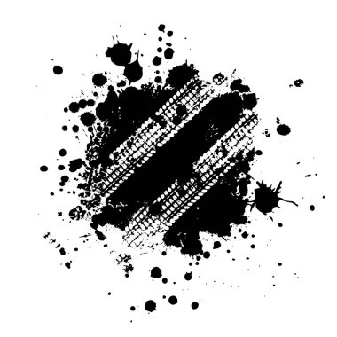 Grunge yarış tasarımlı siyah beyaz lastik izi siluetleri. Basit başlangıç ve bitiş dalgaları bayrak desenli lekeler warp tasarımı