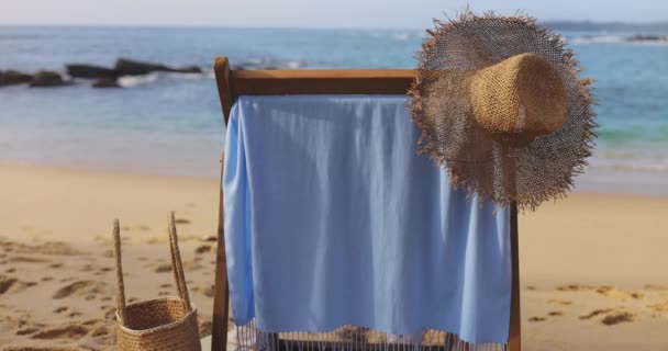 Mükemmel Bir Sahil Varış Noktasında Sakin Bir Yaz Tatili Bizi — Stok video