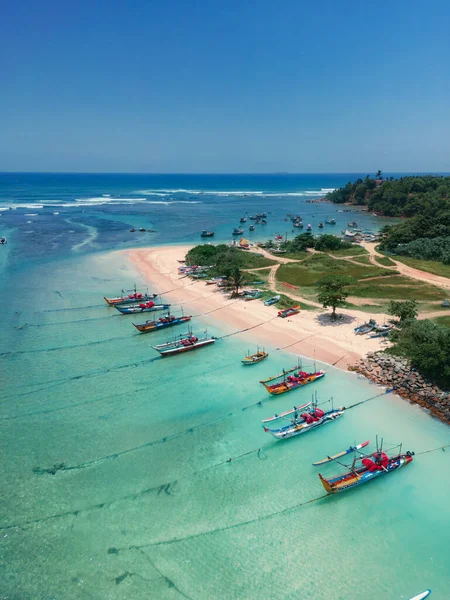 Aerial View Famous Beach South Coast Sri Lanka Area Town Royalty Free Stock Images