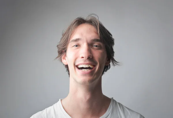 Portrait Smiling Young Man — Stock Photo, Image