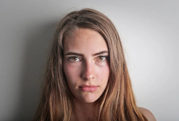 Portrét Mladé Krásné Ženy — Stock fotografie