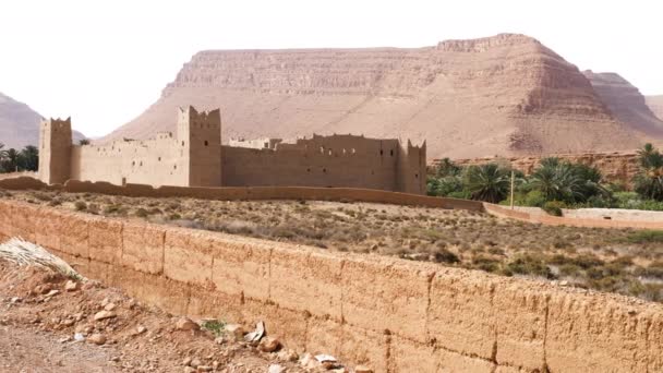 View Rural Village Ksar Kasbah Casbah Ziz Valley Morocco Authentic — Stok Video