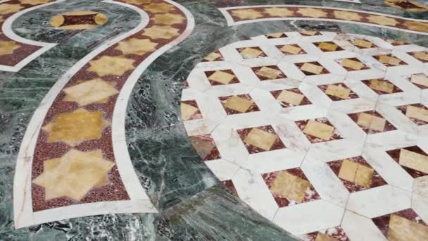 Prachtige Luxe Marmeren Vloer Met Italiaans Marmer Abstract Hedendaags Geometrisch — Stockvideo