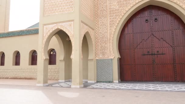 Rissani Marokko Oktober 2022 Toegang Tot Het Mausoleum Van Moulay — Stockvideo