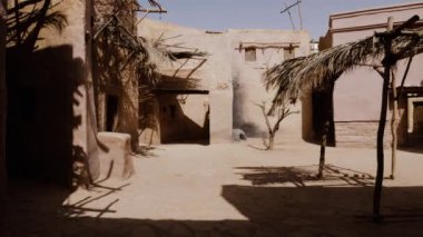 Ouarzazate, Marakeş, Fas - 11 Haziran 2022: Film mekanı, Atlas film stüdyoları, Oscar film stüdyosu. 4k görüntü. 