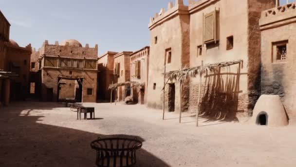 Ouarzazate Μαρακές Μαρόκο Ιουνίου 2022 Τοποθεσία Ταινιών Σκηνικό Στα Στούντιο — Αρχείο Βίντεο