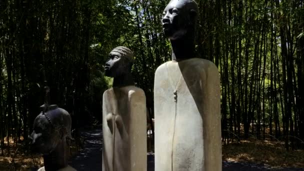 Marrakesh Morocco June 2022 Beautiful African Art Sculpture Installation Anima — Stock Video