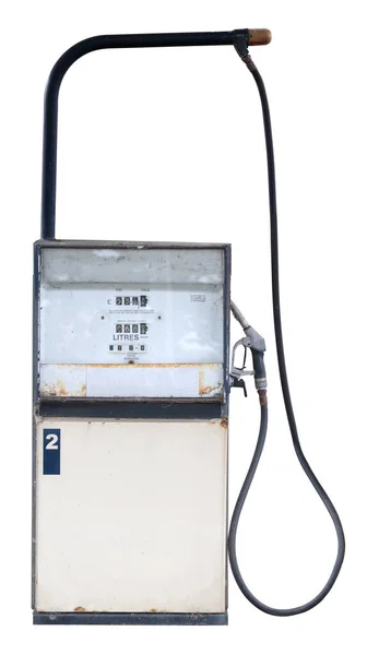 Beyaz Bir Arkaplanda Izole Edilmiş Vintage Retro Petrol Veya Gaz — Stok fotoğraf