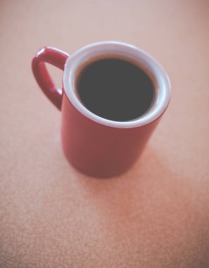 ABD 'de bir lokantada bir fincan sade kahvenin kopyası.