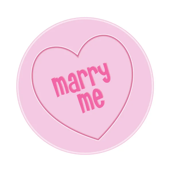 Marry Love Heart Master — Stock Vector