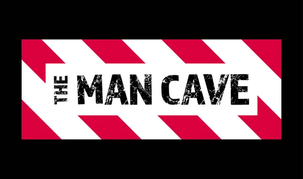 男の洞窟の標識ベクトルイラスト — ストックベクタ