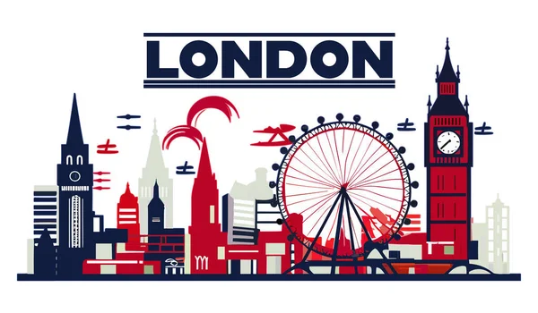 Ilustração Vetorial London Skyline — Vetor de Stock