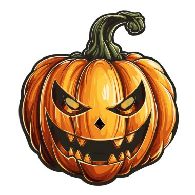 Cadılar Bayramı kabak vektör illüstrasyonu