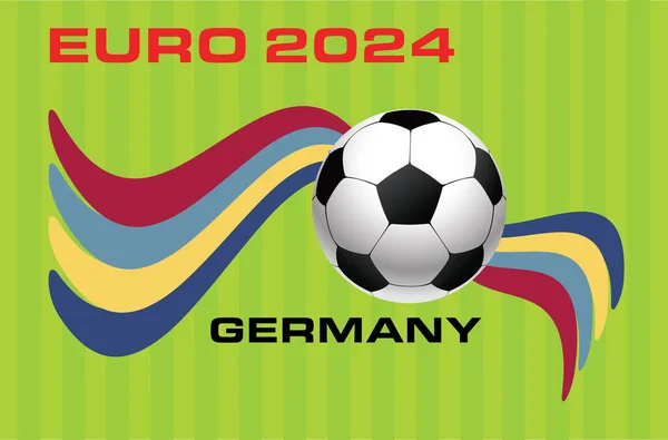 Euro 2024 일러스트레이션 — 스톡 벡터