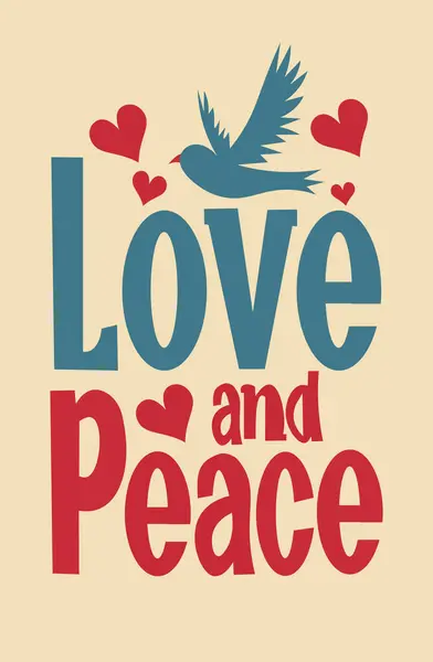 Zeichen Der Liebe Und Des Friedens — Stockvektor