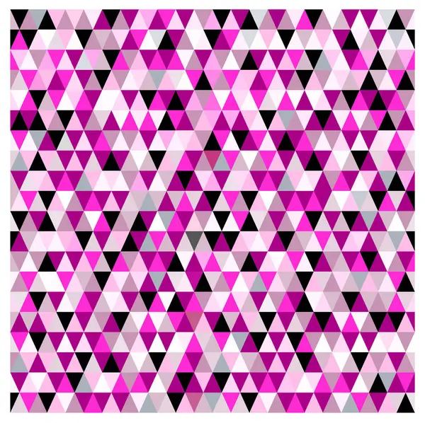 Fuşya ve siyahta geometrik desen, vektör illüstrasyonu