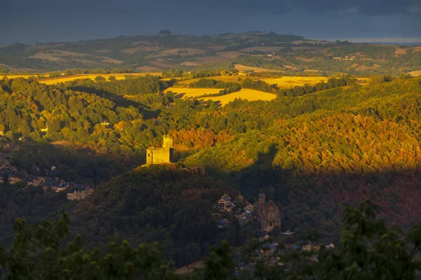 Chateau Najac Aveyron Zuid Frankrijk — Stockfoto