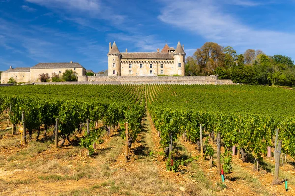 Castillo Rully Departamento Saone Loire Borgoña Francia — Foto de Stock