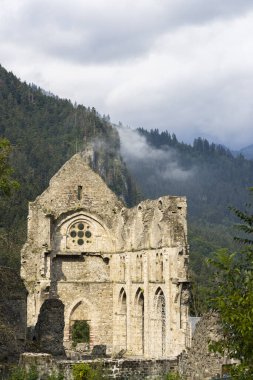 Aulps Abbey, Saint Jean d Aulps Aulps Vadisi, Haute Savoie, Fransa