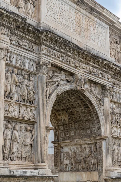 Arch Trajan Oude Romeinse Triomfboog Benevento Campanië Italië — Stockfoto