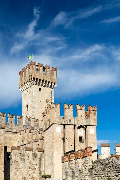 Schloss Sirmione Gardasee Lombardei Italien — Stockfoto