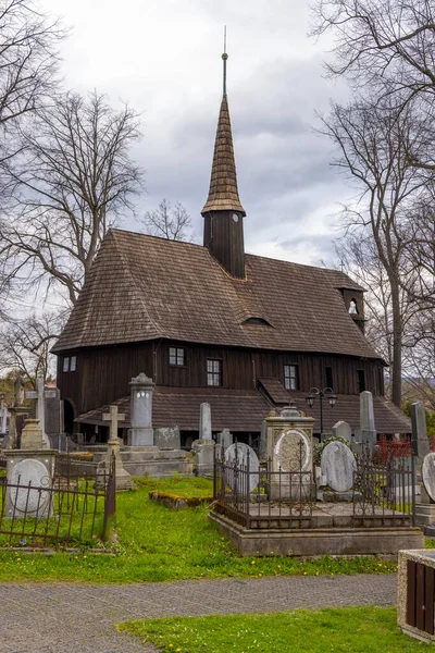 Igreja Madeira Velha Broumov Boêmia Oriental República Checa — Fotografia de Stock