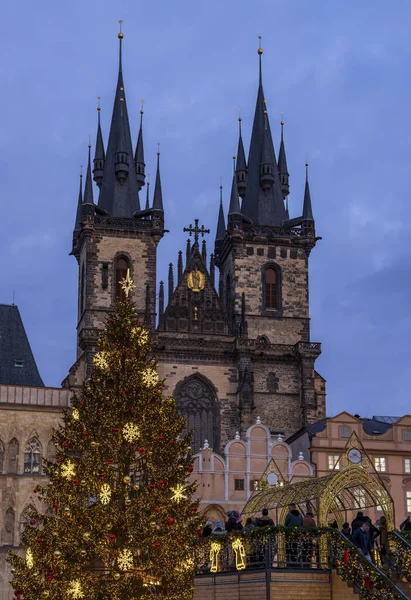 Староместская Площадь Рождество Огюст Чехия — стоковое фото