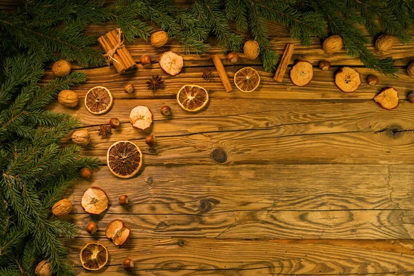 Christmas Background Spice Twigs — Stock Photo, Image