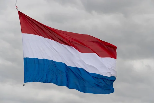 Nederlandse Vlag Gehesen Een Nationale Feestdag — Stockfoto