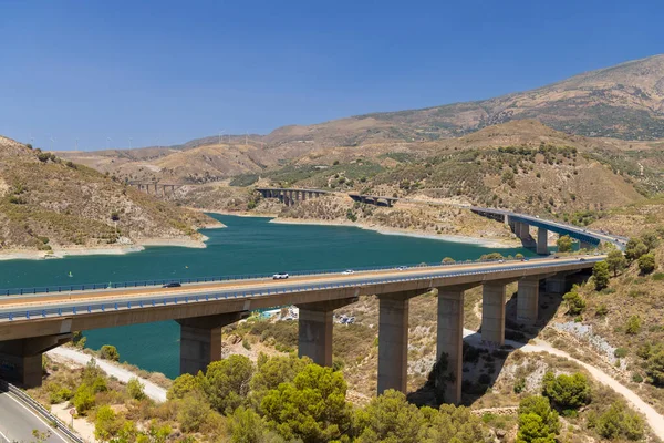 Regulamin Tamy Wodnej Embalse Rules Sierra Nevada Andaluzja Hiszpania — Zdjęcie stockowe