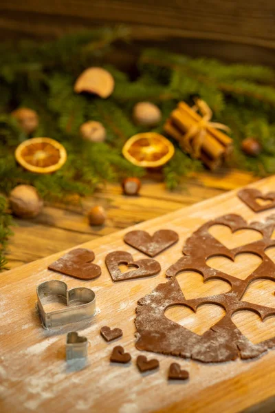 Fabbricazione Dei Biscotti Natale — Foto Stock