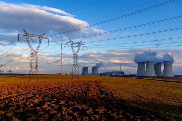 Kernkraftwerk Dukovany Region Vysocina Tschechische Republik — Stockfoto