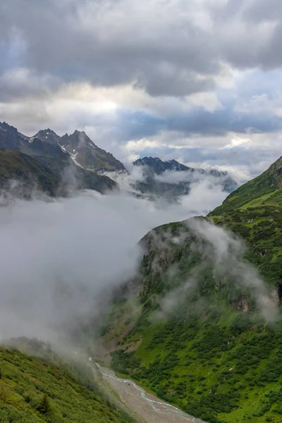 Typisch Alpenlandschap Van Zwitserse Alpen Buurt Van Sustenstrasse Urner Alpen — Stockfoto